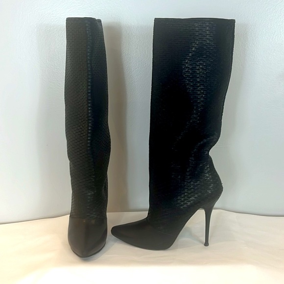 Georgina Goodman Black Leather Long  Boots - Picture 4 of 17